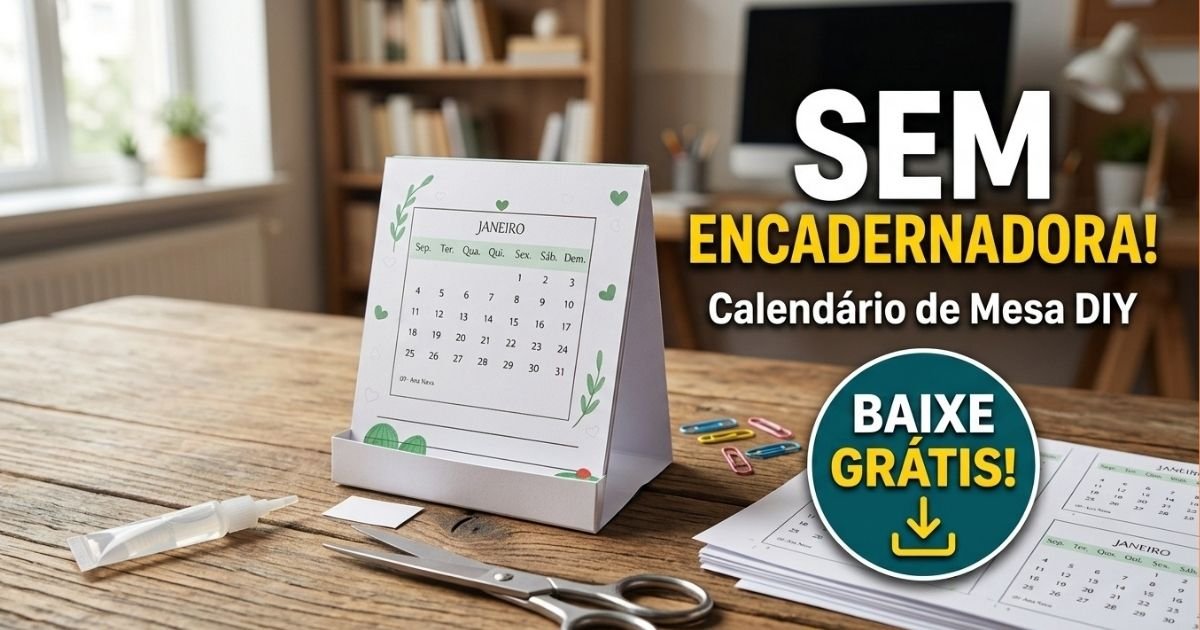 capa Como fazer calendário de mesa sem encadernadora